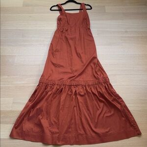 Malia Mills Orange Rust Strap Maxi Dress Size 4